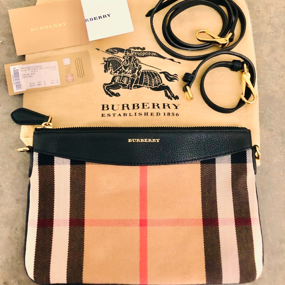 NWT Burberry Peyton House Check Crossbody